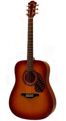 Hohner HW220 6-струнная акустическая гитара с металлическими струнами, рекомендуем - фото