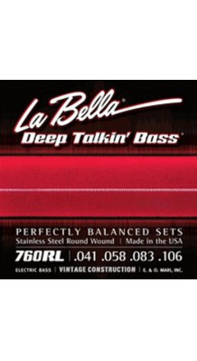 Фото LA BELLA 760RL (Cтруны для 4-х струнной бас-гитары, легкое натяжение)