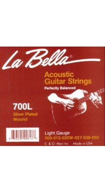 Фото LA BELLA 700L (Комплект металлических струн для 6-струнной гитары)